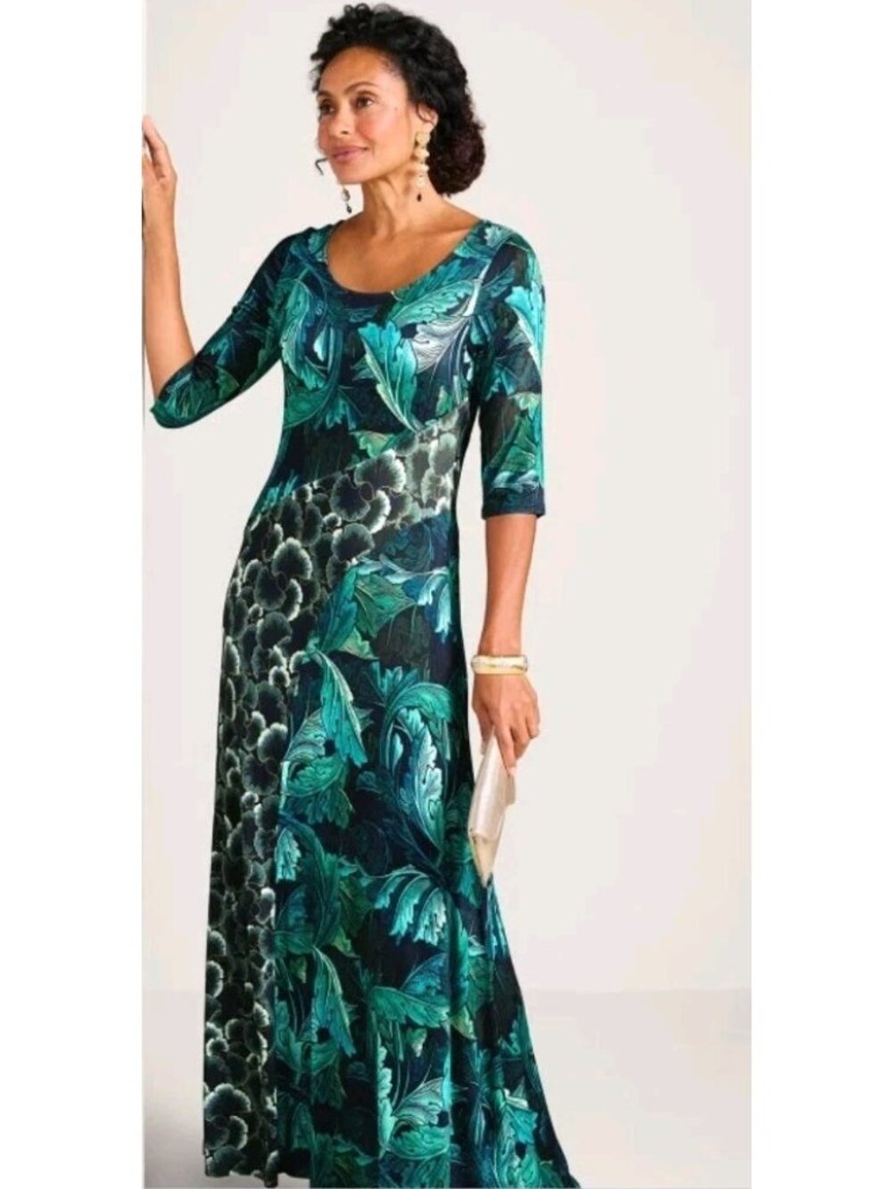 Soft Surroundings Nanette Maxi Dress Large Tall
